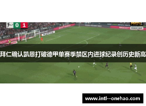 拜仁确认凯恩打破德甲单赛季禁区内进球纪录创历史新高